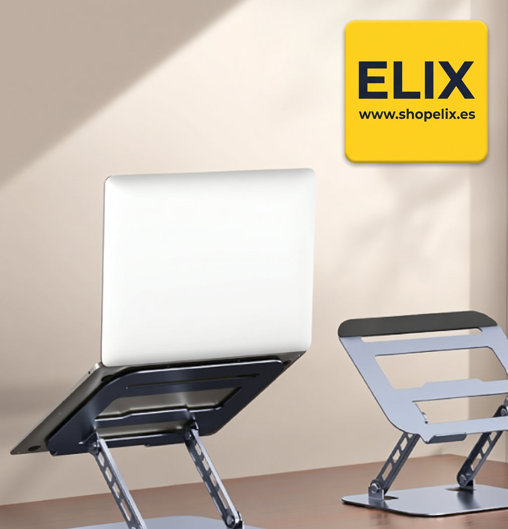 Soporte metálico de escritorio para portátil y tablet