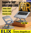 Soporte metálico de escritorio para portátil y tablet
