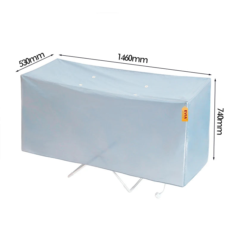 Funda protectora para tendedero de alas · 146 × 53 × 74 cm