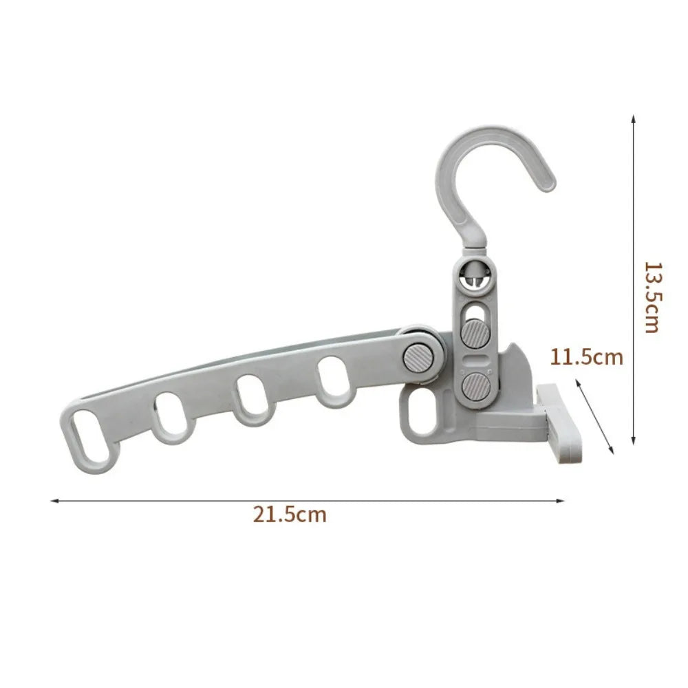 Tendedero plegable portátil de 5 orificios