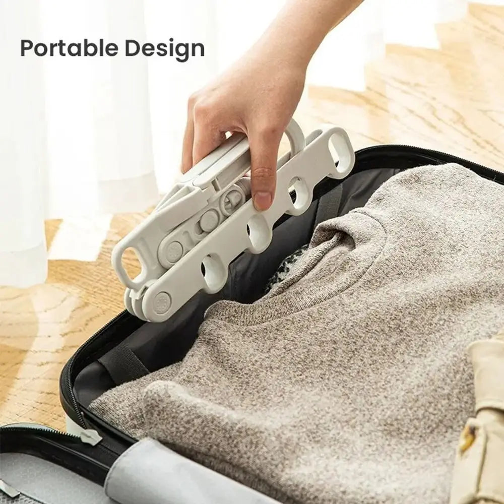 Tendedero plegable portátil de 5 orificios