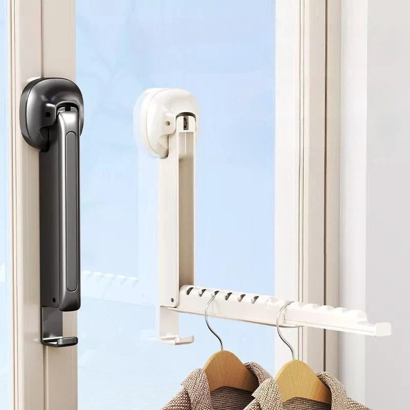 Tendedero plegable de pared con ventosa