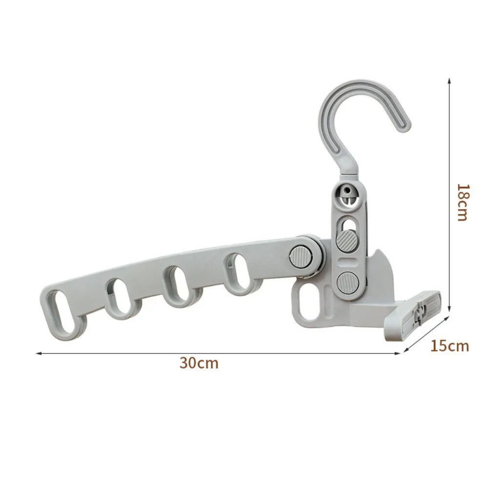 Tendedero plegable portátil de 5 orificios