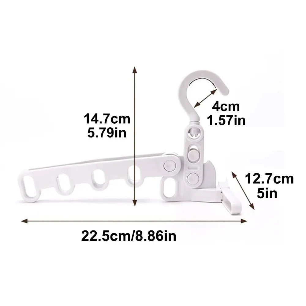 Tendedero plegable portátil de 5 orificios