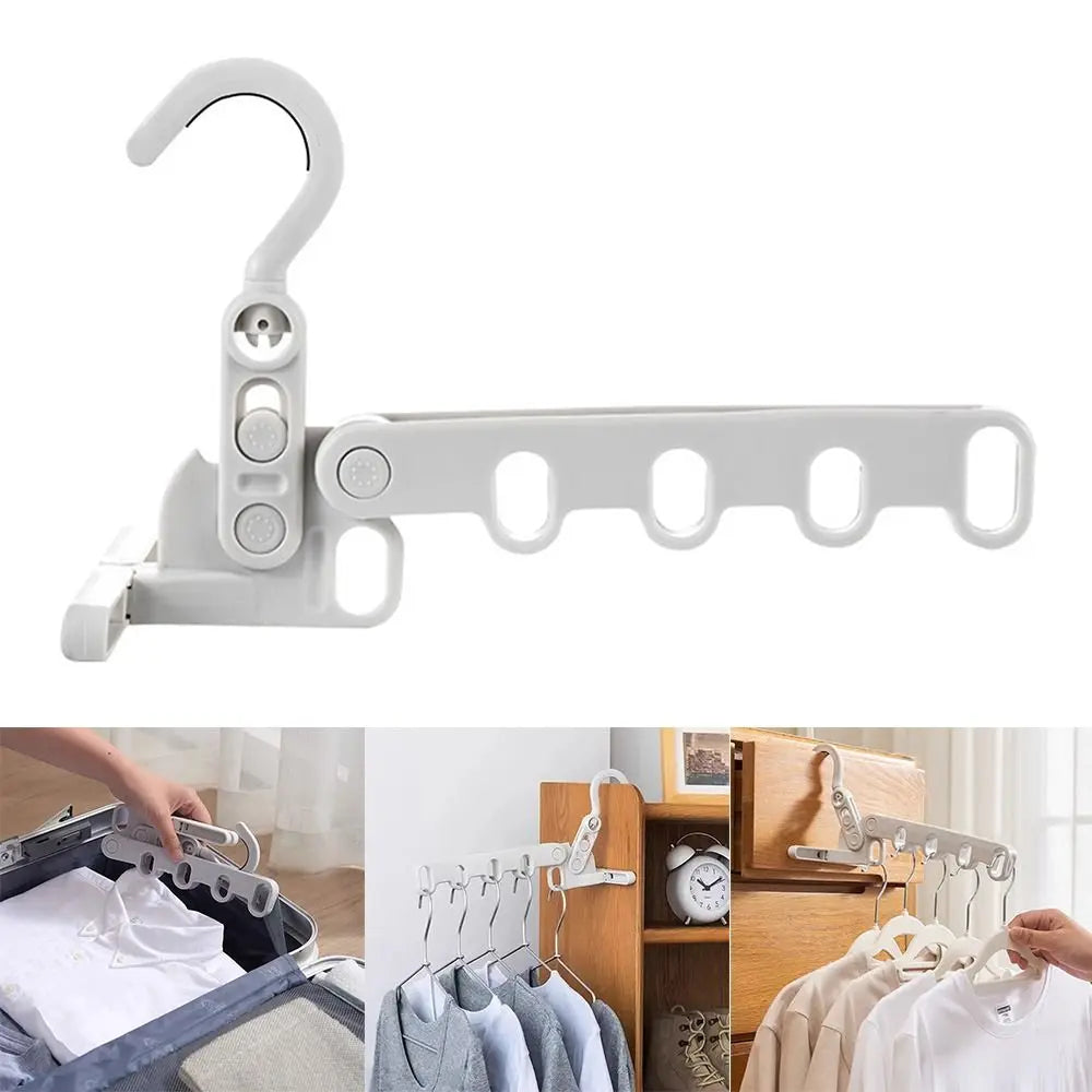 Tendedero plegable portátil de 5 orificios